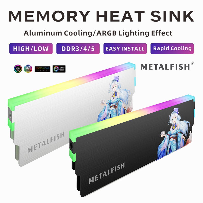 METALFISH DRAM Heatsink 5V-3PI - đánh giá và giá Ddr3 8Gb